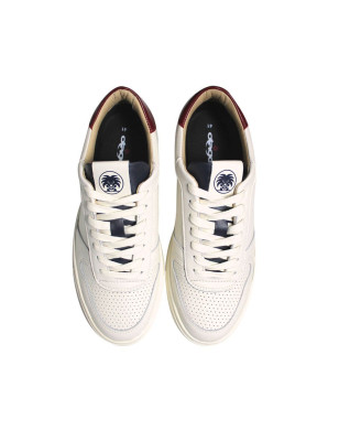 Baskets Lenny Otago rugby blanc bleu marine et rouge