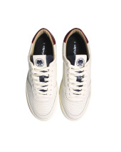 BASKETS CUIR LENNY OTAGO BLANC/BLEU/ROUGE BASKETS CUIR LENNY OTAGO BLANC/BLEU/ROUGE