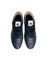 BASKETS CUIR LENNY OTAGO MARINE/BORDEAUX