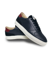 BASKETS CUIR LENNY OTAGO MARINE/BORDEAUX