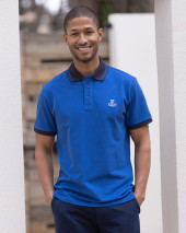 GRIFFAX POLO MC OTAGO SURF BLEU ROI