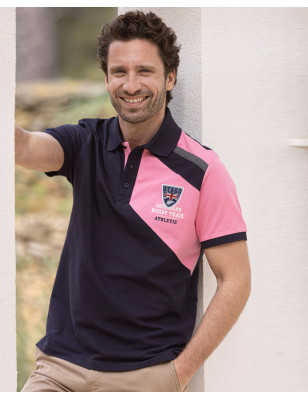 FLASH POLO MC OTAGO MARINE/ROSE