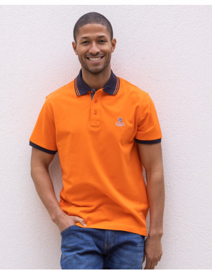 GRIFFAX POLO MC OTAGO VERMILLON ORANGE