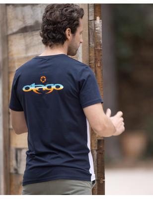 Dos du tee shirt Teesup Otago bleu marine pour homme