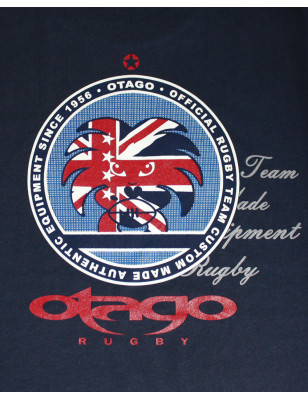 Dos sérigraphié du tee-shirt Ben Otago bleu marine pour homme