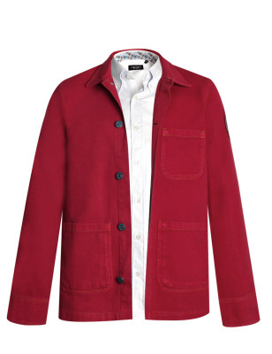 Veste Toile Boutonnée Hobart Otago Rugby rouge pour Homme