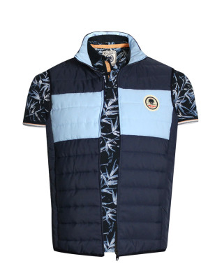 Doudoune sans manche NILSJET Otago Rugby Bleu marine et ciel pour Homme