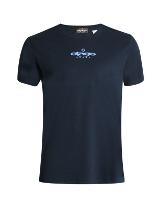 Tee shirt Flosset Otago rugby marine chiné coton Bio pour homme