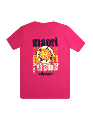 FLOWER KID TSHIRT OTAGO RASPBERRY SORBET