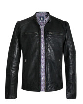 RACE VESTE CUIR OTAGO NOIR