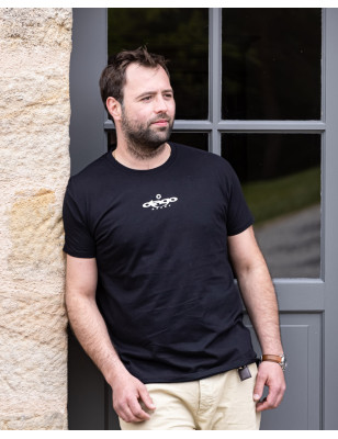 Détail produit du tee shirt Team Otago noir pour homme