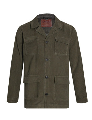 Veste velours Delorme Otago Kaki pour homme