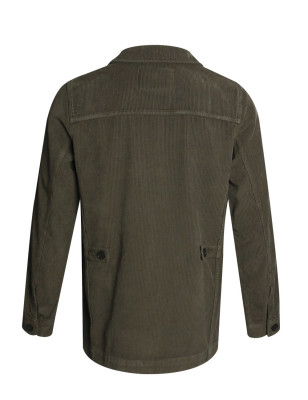 Dos de la veste velours Delorme Otago kaki pour homme