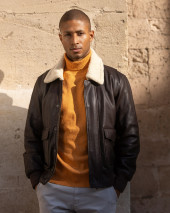 24 RIST VESTE CUIR OTAGO MARRON 24 RIST VESTE CUIR OTAGO MARRON