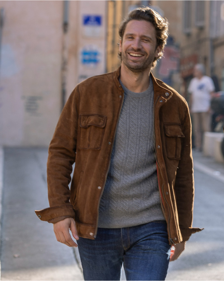 SIP VINTAGE VESTE CUIR OTAGO COGNAC
