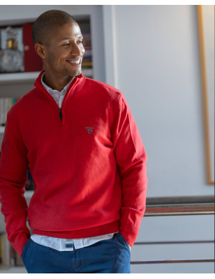 25 BUENOS AIRES PULL COL ZIP OTAGO ROUGE