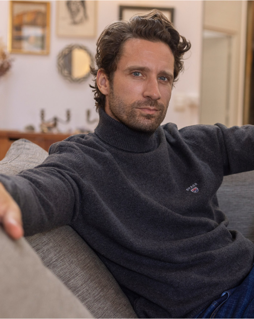 BUENOS AIRES PULL COL ROULE OTAGO ANTHRACITE