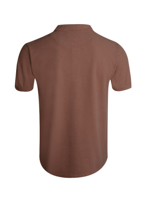 Dos du polo Abruzzo Otago marron pou homme