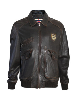 Cuir Aviator Otago marron pour homme