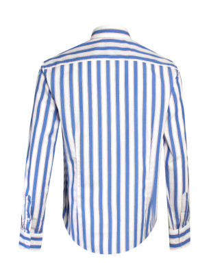 Dos de la chemise 251 Otago rugby blanche à rayures pour homme