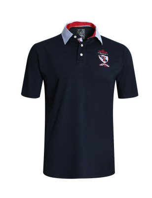Polo Eckflor manches courtes Otago rugby marine pour homme