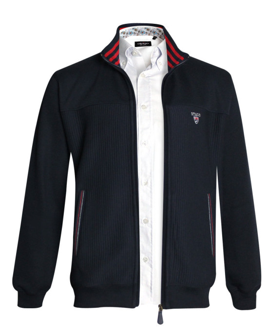 24SW2 SWEAT ZIP OTAGO BLEU MARINE