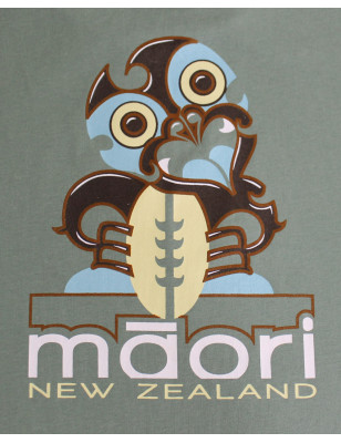 Sérigraphie au dos du tee-shirt Haast Otago moss green pour homme