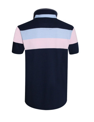 Dos du polo 24PO2 bleu marine pour homme