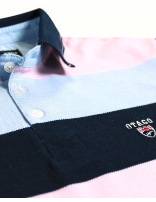 Détail produit du polo 24PO3 rose pour homme