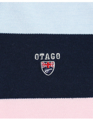 Broderie côté coeur du polo 24PO3 rose pour homme