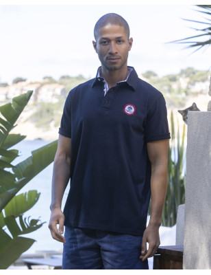 Polo Setvic manches courtes Otago rugby marine pour homme