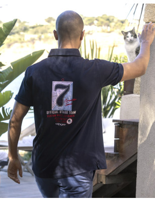 24 SETVIC POLO MC OTAGO BLEU MARINE