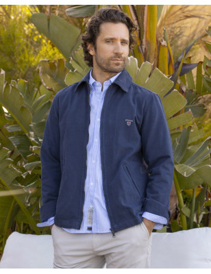 BRUCE BLOUSON OTAGO BLEU MARINE