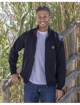24SW2 SWEAT ZIP OTAGO BLEU MARINE
