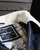 24 CUIR LUCKY OTAGO BLEU MARINE
