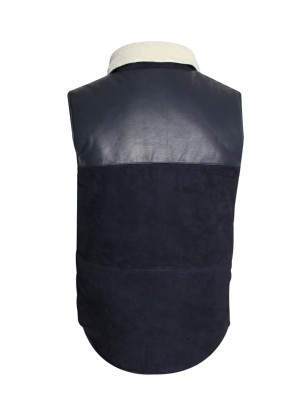Dos du cuir Lucky Otago bleu marine pour homme