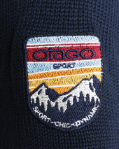 24 CARDRONA PULL TORSADE OTAGO BLEU MARINE 24 CARDRONA PULL TORSADE OTAGO BLEU MARINE