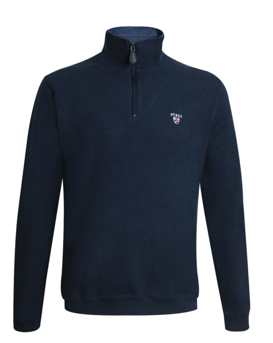 24SW7 SWEAT COL ZIP OTAGO BLEU MARINE