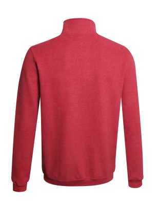 Dos du sweat col zip 24SW7 Otago corail pour homme