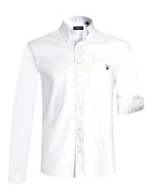 24 BUENEVY CHEMISE ML OTAGO BLANC