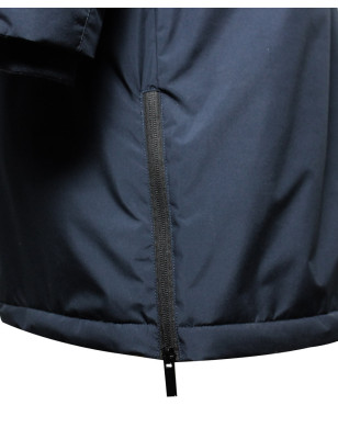 zip latéral de la Doudoune homme Limbo Otago rugby avec capuche bleu marine