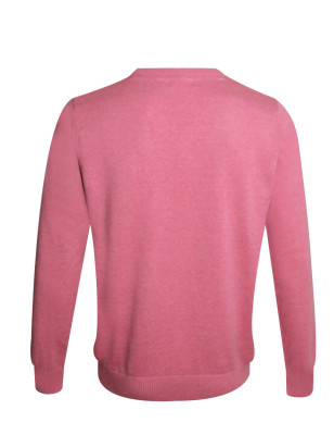 dos du Pull col V pour homme CARBUN Otago rose