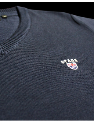 Pull col V homme CARBUN Otago bleu marine