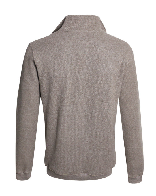 24SW7 SWEAT COL ZIP OTAGO BEIGE