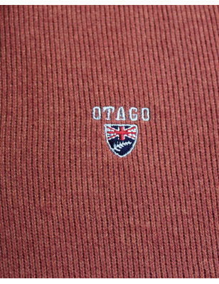 Sweat homme col zip 24SW7 Otago rugby épice