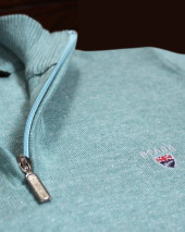 25 CARBUN PULL COL ZIP OTAGO VERT CLAIR