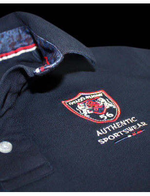 Polo Kerbun manches courtes Otago rugby marine pour homme