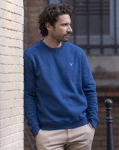 25PRINTA SWEAT COL ROND OTAGO INDIGO