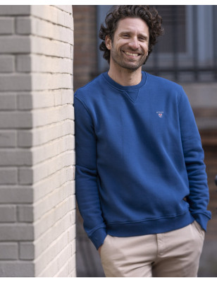 25PRINTA SWEAT COL ROND OTAGO INDIGO