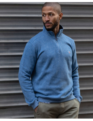 24SW7 SWEAT COL ZIP OTAGO BLEU CIEL